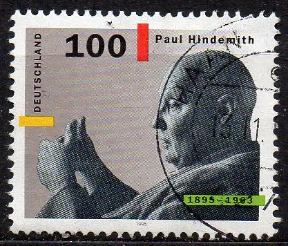 BRD, Mi-Nr. 1827 gest., Paul Hindemith