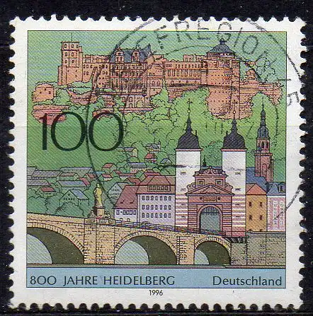 BRD, Mi-Nr. 1868 gest., 800 Jahre Heidelberg