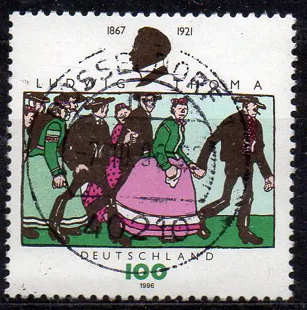 BRD, Mi-Nr. 1870 gest., Ludwig Thoma