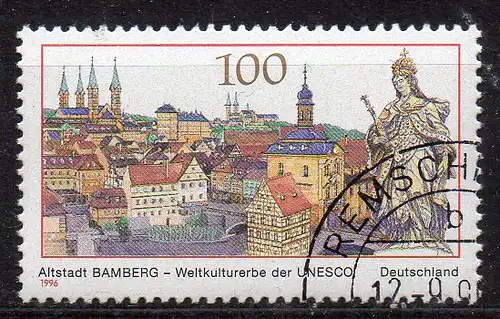 BRD, Mi-Nr. 1881 gest., UNESCO-Welterbe: Altstadt Bamberg