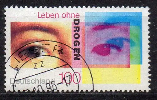 BRD, Mi-Nr. 1882 gest., Kampagne gegen Drogenmissbrauch