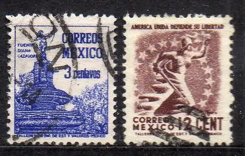 Mexiko, Mi-Nr. 944 + 950 gest.,