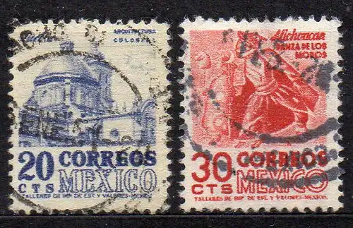 Mexiko, Mi-Nr. 971 + 972 gest.,