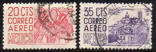 Mexiko, Mi-Nr. 981 + 984 I gest.,