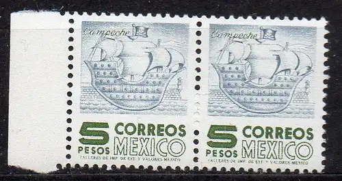 Mexiko, Mi-Nr. 1145 Z z **, waagerechtes Paar