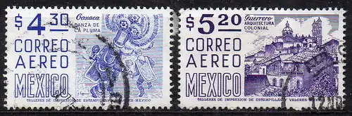 Mexiko, Mi-Nr. 1450 X + 1451 X gest., 