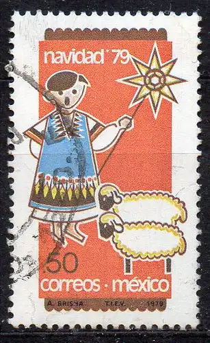 Mexiko, Mi-Nr. 1656 gest., Weihnachten 1979