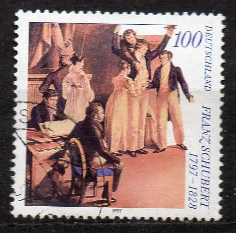 BRD, Mi-Nr. 1895 gest., Franz Schubert