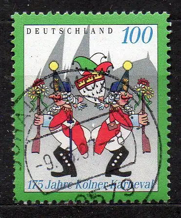 BRD, Mi-Nr. 1903 gest., 175 Jahre Kölner Karneval