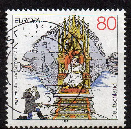 BRD, Mi-Nr. 1915 gest., Europa 1997 - Sagen und Legenden