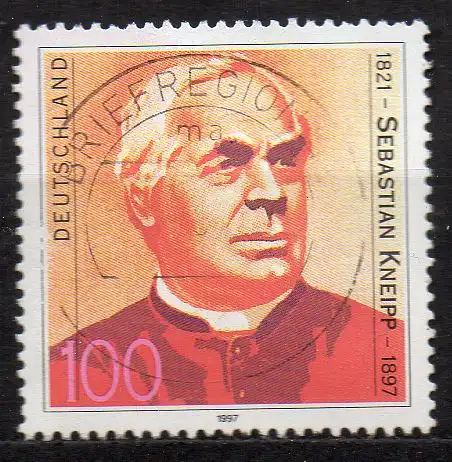 BRD, Mi-Nr. 1925 gest., Sebastian Kneipp