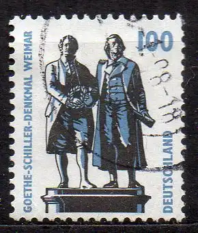 BRD, Mi-Nr. 1934 A gest., DS Sehenswürdigkeiten - Goethe-Schiller-Denkmal Weimar