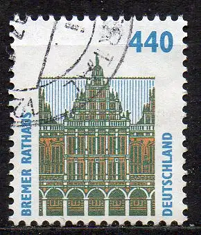 BRD, Mi-Nr. 1937 gest., DS Sehenswürdigkeiten - Bremer Rathaus
