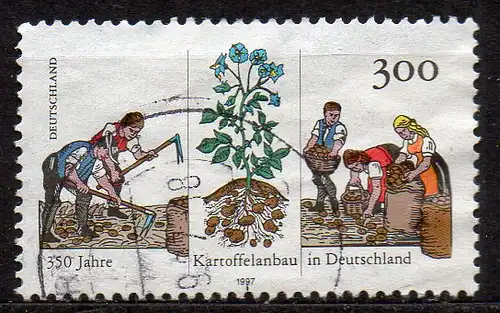 BRD, Mi-Nr. 1946 gest., 350 Jahre Kartoffelanbau in Deutschland