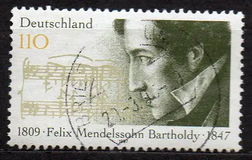 BRD, Mi-Nr. 1953 gest., Felix Mendelssohn Bartholdy