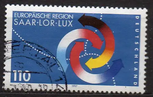 BRD, Mi-Nr. 1957 gest., Europäische Region Saar-Lor-Lux