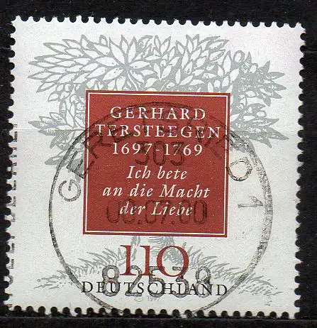 BRD, Mi-Nr. 1961 gest., Gerhard Tersteegen