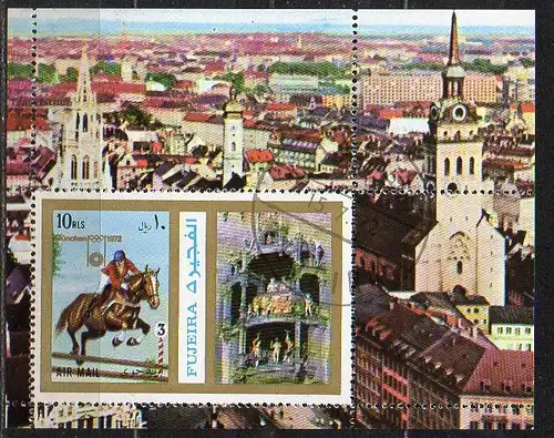 Fujeira, Block Mi-Nr. 109 A gest., Olympische Sommerspiele 1972 München