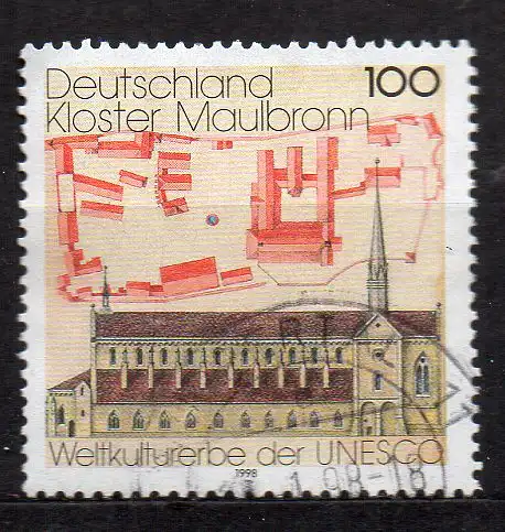 BRD, Mi-Nr. 1966 gest., Kloster Maulbronn