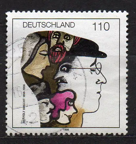 BRD, Mi-Nr. 1972 gest., Bertolt Brecht