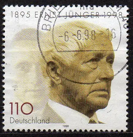 BRD, Mi-Nr. 1984 gest., Ernst Jünger