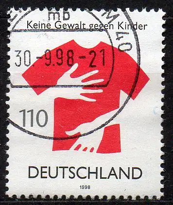 BRD, Mi-Nr. 2013 gest., Keine Gewalt gegen Kinder