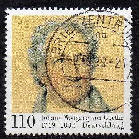 BRD, Mi-Nr. 2073 gest., Johann Wolfgang von Goethe