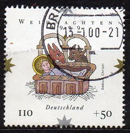 BRD, Mi-Nr. 2085 gest., Weihnachten 1999