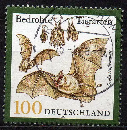 BRD, Mi-Nr. 2086 gest., Fledermäuse