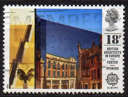 Großbritannien, Mi-Nr. 1105 gest., Moderne Architektur