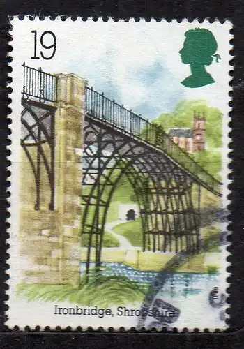 Großbritannien, Mi-Nr. 1206 gest., Baudenkmäler der industriellen Revolution - Eisenbrücke