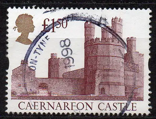 Großbritannien, Mi-Nr. 1397 II gest., Britische Burgen