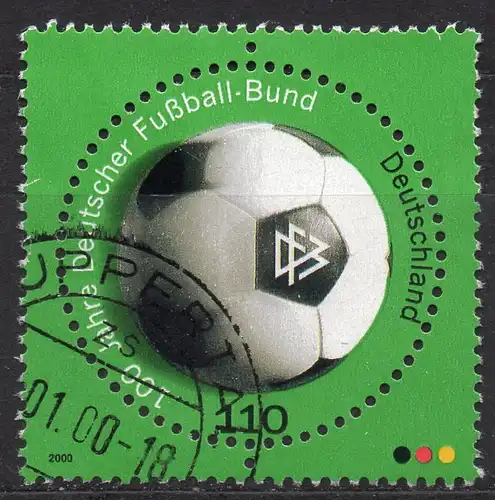 BRD, Mi-Nr. 2091 gest., 100 Jahre Deutscher Fußball-Bund DFB