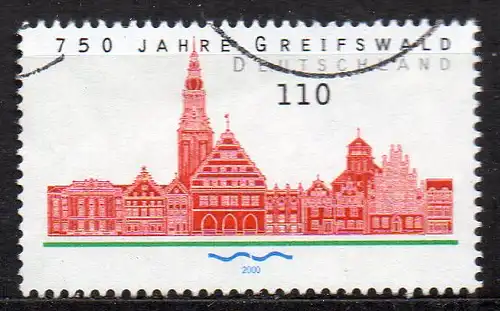 BRD, Mi-Nr. 2111 gest., 750 Jahre Greifswald