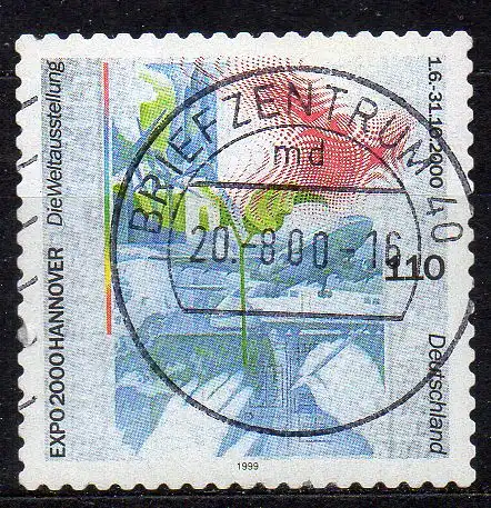 BRD, Mi-Nr. 2112 gest., Weltausstellung EXPO 2000 - Hannover