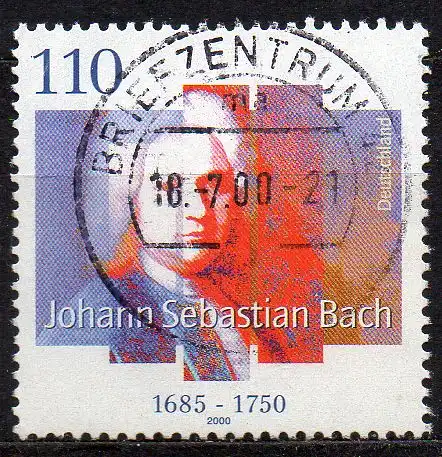 BRD, Mi-Nr. 2126 gest., Johann Sebastian Bach