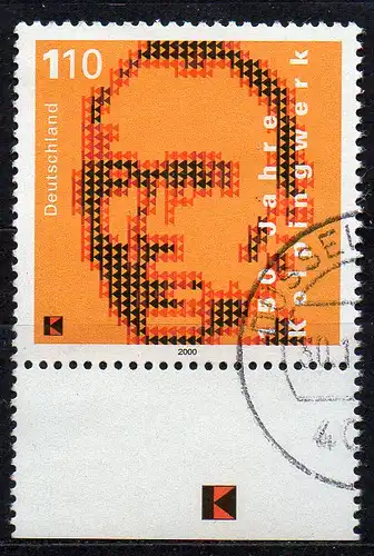 BRD, Mi-Nr. 2135 gest., 150 Jahre Kolpingwerk