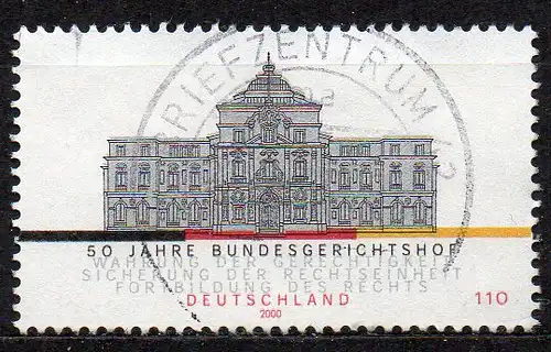BRD, Mi-Nr. 2137 gest., 50 Jahre Bundesgerichtshof