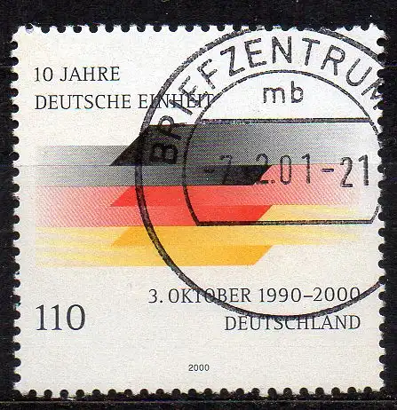 BRD, Mi-Nr. 2142 gest., 10 Jahre Deutsche Einheit