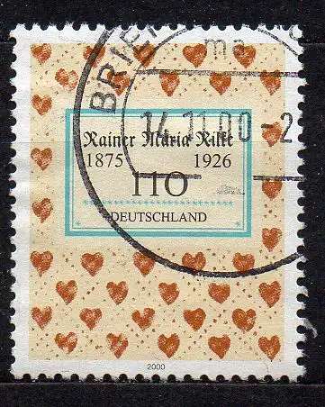 BRD, Mi-Nr. 2154 gest., Rainer Maria Rilke