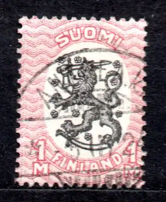 Finnland, Mi-Nr. 86 A gest., Wappen