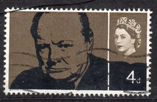 Großbritannien, Mi-Nr. 384 gest., Winston Churchill