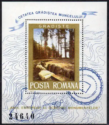 Rumänien, Block Mi-Nr. 121 **, Europäisches Denkmalschutzjahr