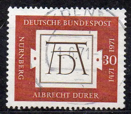 BRD, Mi-Nr. 677 gest., 500. Geburtstag von Albrecht Dürer