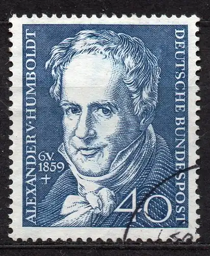 BRD, Mi-Nr. 309 gest., Alexander Freiherr von Humboldt