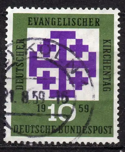 BRD, Mi-Nr. 314 gest., Evangelischer Kirchentag München