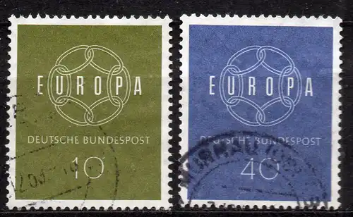 BRD, Mi-Nr. 320 - 321 gest., kompl., Europa 1959