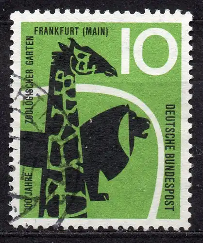 BRD, Mi-Nr. 288 gest., 100 Jahre Zoo Frankfurt a. M.