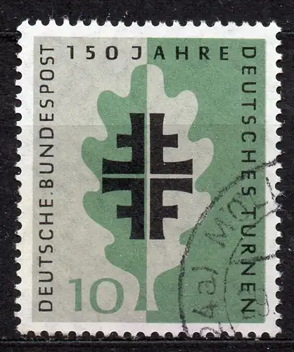 BRD, Mi-Nr. 292 gest., 150 Jahre Deutsche Turnbewegung