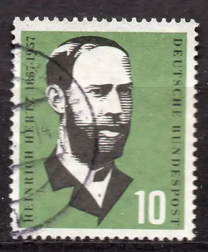 BRD, Mi-Nr. 252 gest., Heinrich Hertz